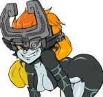 1girl breasts colored edit fangs featureless_breasts featureless_crotch female headgear high_res humanoid humanoid_pointy_ears imp imp_midna markings midna nintendo short smile solo teeth the_legend_of_zelda transparent_background twilight_princess unknown_artist