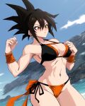 ai_generated alien_girl dragon_ball dragon_ball_z genderswap saiyan saiyan_girl son_goku