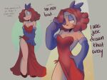  1girl cosplay jessica_rabbit ragatha red_dress the_amazing_digital_circus who_framed_roger_rabbit 