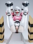  ai_generated anus armor bdsm blue_eyes breasts elita_one glowing_eyes legs_over_head legs_spread legs_up mecha mechanical mechanophilia mechaphilia one_eye_closed pussy robot robot_girl robot_humanoid robot_joints tied_arms tied_legs transformers 