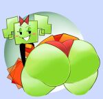  1girl anthro ass ass_focus big_ass big_butt bubble_ass bubble_butt casual casual_nudity clothed dat_ass desertmusic fat_ass female_only green_skin huge_ass huge_butt insanely_hot large_ass large_butt looking_back mario_(series) mimi_(super_paper_mario) nintendo seductive seductive_eyes seductive_look seductive_smile sexy sexy_ass sideass smelly_ass sniffable_ass solo_female teasing thick_ass thick_thighs underass wide_hips 