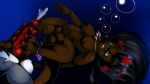  1boy 1girl breathplay female footplay kittkitan lei-lani m/f male original original_character otter tagme the_depths underwater 