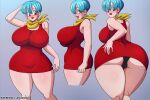  ass ass_focus big_ass big_breasts big_breasts black_panties breasts bulma_brief darksideava dragon_ball dragon_ball_z legs long_legs mature_female medium_hair miniskirt panties pervert pervert_female prostitution red_skirt sex_invitation sexually_suggestive short_hair skirt 