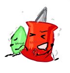  battle_for_dream_island bfdi fingering fingering_pussy hugging leaf leafy_(bfdi) leaking_pussy leaking_pussy_juice object_shows pin_(bfdi) pussy pussy_juice spellencer_(artist) tagme 