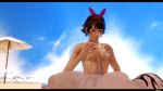  1girl alluring beach big_breasts breasts cum_on_breasts eliza eliza_(tekken) futanari honeyselect hot josie_rizal namco nude paizuri posing pussy shanodeshano tekken 