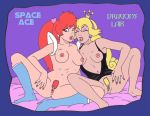 closed_eyes crossover dragon's_lair karstens kimberly kimberly_(space_ace) princess_daphne space_ace tagme teeth