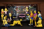  1girl aged_up american_dad bart_simpson big_breasts carter_pewterschmidt clothing collar family_guy francine_smith high_heels human lingerie lois_griffin luann_van_houten milhouse_van_houten monocone nick_riviera otto_mann sujin the_simpsons tricia_takanawa 