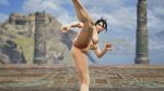  1girl alluring athletic_female bare_legs big_breasts completely_nude_female exercise exhibitionism female_abs fit_female kick kicking kunoichi nude soul_calibur soul_calibur_ii soul_calibur_iii soul_calibur_vi taki taki_(soulcalibur) workout 