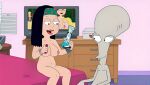  american_dad hayley_smith roger_(american_dad) smoking 