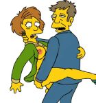 animated edna_krabappel gif rough_sex seymour_skinner tagme teacher the_simpsons white_background yellow_skin