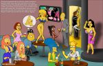 american_dad avery_bullock bart_simpson breasts drunk family_guy francine_smith hayley_smith high_heels joe_swanson lisa_simpson lois_griffin luann_van_houten manjula_nahasapeemapetilon marge_simpson meg_griffin monocone nelson_muntz shaved_pussy stockings the_simpsons underwear