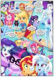  applejack applejack_(mlp) bbmbbf beach comic equestria_girls equestria_untamed fluttershy hasbro my_little_pony my_little_pony:_friendship_is_magic older older_female palcomix party_at_rainbow_cove pinkie_pie rainbow_dash rarity sci-twi sunset_shimmer trixie trixie_(mlp) trixie_lulamoon_(mlp) twilight_sparkle young_adult young_adult_female young_adult_woman 