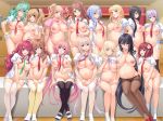  15girls 6+girls areola areolae big_breasts black_eyes black_hair black_legwear blonde_hair blue_eyes blue_hair breasts brown_hair clothed feet female female_human female_only game_cg glasses green_eyes green_hair happy harem high_res huge_breasts human human/human human_only indoors large_breasts legs light-skinned_female light_skin long_hair looking_at_viewer mochizuki_nozomu mostly_nude multiple_girls multiple_humans navel nipples no_bra no_panties ole-m open_clothes pantyhose pink_eyes ponytail pregnant purple_eyes purple_hair red_hair saimin_class shoes short_hair sitting smile standing thighs white_legwear 