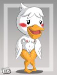  animal_crossing anthro blush breasts digital_media_(artwork) fanart furry jackintaro nipples nude pelican pelly_(animal_crossing) pussy white_body 