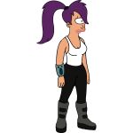 futurama gif gif standing transparent_background turanga_leela undressing