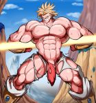  1boy bara blonde gay hotcha human male male_only muscle penis torn_clothing yaoi 