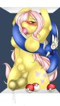  2014 abdominal_bulge anal anal_penetration animal_genitalia anthro anthrofied areolae blue_eyes blush bound breasts camychan cum cum_in_mouth cum_in_orifice cutie_mark dickgirl dragonair duo equine erection fluttershy_(mlp) friendship_is_magic furry hair hair_over_eye horn horse horsecock intersex long_hair male male_on_dickgirl mammal my_little_pony nintendo nipples nude oral oral_sex penetration penis pink_hair poke_ball pokemon pony precum restrained sex tail_sex tentacle testicles video_games 