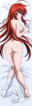 1girl alluring ass big_breasts blush breasts cute hair high_school_dxd long_hair looking_at_viewer looking_back nipples red_hair rias_gremory