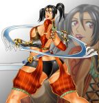  1girl alluring ass black_hair long_hair mole project_soul red_eyes sfw soul_calibur soul_calibur_iii soul_calibur_iv soul_calibur_v soul_calibur_vi standing tied_hair tira tira_(soulcalibur) twin_tails 