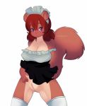 animated big_breasts breasts furry gif inusen maid squirrel tagme tail