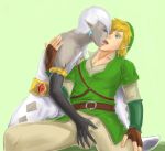  2_boys blonde blonde_hair ghirahim link male multiple_boys nintendo pointy_ears short_hair skyward_sword tagme the_legend_of_zelda yaoi 