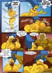 big_ass big_breasts breasts comic fellatio hair_pull kogeikun marge_erotic_fantasies marge_simpson oral paizuri penis pussy the_simpsons yellow_skin