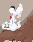 2boys anal anthro ass bowtie cum furry gay gif human interspecies jay_ward_productions male male_only mr._peabody mr._peabody_and_sherman multiple_boys muscle nude penis reverse_cowgirl seth-iova yaoi