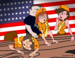  adyson_sweetwater american_flag buford_van_stomm disney disney_xd doggy_position fireside_girls from_behind gretchen_(phineas_and_ferb) mark_(colorist) milly_(phineas_and_ferb) phineas_and_ferb 