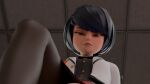  3d 3d_(artwork) annoyed kagami_tsurugi looking_at_viewer looking_down miraculous_ladybug no_expression 