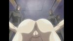  anus ass_focus ball_gag bell big_ass big_breasts blonde_hair bondage butt_crack butt_focus butt_jiggle discipline_(copyright) gif morimoto_leona 