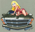 american_dad bare_feet blonde_hair cutout francine_smith kaspired_(artist)