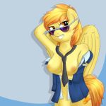 2014 anthro areola big_breasts breasts equine erect_nipples female friendship_is_magic furry horse mammal my_little_pony nipples pegasus solo spitfire thebatfang wings wonderbolts_(mlp)