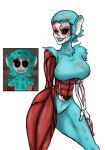 1girl big_breasts exposed_innards hb-viper light_blue_fur original_character slendytubbies tagme withered