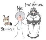  1boy 1girl ass_grab breasts hex_maniac huge_ass huge_breasts long_hair pokemon pokemon_(game) pokemon_xy 