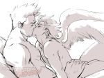  endeavor endeavor_bnha hawks hawks_bnha kissing nude 