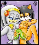 brass_the_cat colored_background sex_toy yuri zeta_the_echidna zetar02_(artist)