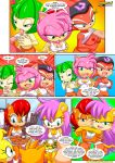  3_girls amy_rose archie_comics bbmbbf comic cosmo_the_seedrian hooters mina_mongoose mobian mobian_(species) mobian_hooters mobians mobius_unleashed multiple_girls palcomix penis sally_acorn sega semen shade_the_echidna sonic_(series) sonic_the_hedgehog_(series) sonic_x 