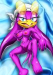 barefoot bbmbbf blush breasts erect_nipples looking_at_viewer mobius_unleashed palcomix pussy sega sonic_(series) sonic_riders sonic_the_hedgehog_(series) toes wave_the_swallow