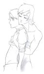  2boys cartoon_network cody_(tdi) monochrome total_drama_island trent_(tdi) undressing yaoi 