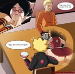 1_female 1_female_human 1female 1girl 2_male_humans 2_males 2boys 2male_humans 2males age_difference all_fours anus ass bandage bandaged_arm bandages big_ass big_breasts big_penis black_eyes black_hair black_jacket blonde_hair boruto:_naruto_next_generations boruto_uzumaki breasts cheating cheating_husband closed_eyes cock_hungry demonroyal denial eyebrows eyelashes father father_&_son father_and_child father_and_son fellatio forehead giant_ass giant_breasts giant_cock giant_penis gigantic_ass glasses hand_on_another's_head hand_on_another's_thigh hand_on_head hand_on_thigh hands_on_another's_thighs hands_on_thighs hetero huge_ass huge_breasts huge_penis hyper_ass hyper_butt jacket large_ass large_butt large_penis mature mature_female mature_male mature_woman naruto naruto_(series) naruto_uzumaki netorare ntr oral oral_sex pussy red_clothes red_clothing red_glasses saliva_on_penis sarada_uchiha short_hair shoulders spanish spanish_language spanish_text sucking sucking_penis table teeth thick_penis translation_request under_boob under_table underboob vein veins veiny veiny_penis western_cartoon whisker_markings whisker_marks x-ray young_girl younger_male