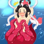  1girl a_(artist) breasts_bigger_than_body breasts_bigger_than_torso massive_breasts mermaid mermaidyn rule34 seashell_bra toni_oni yo-kai yo-kai_watch yo-kai_watch_2 