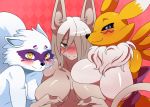 2014 :3 alopex anthro big_breasts black_sclera blue_eyes blush breast_squish breasts burmecian canine chest_tuft claws digimon female female/female female_only final_fantasy final_fantasy_ix fox freya_crescent fur furry grey_eyes group hair half-closed_eyes hanging_breasts happy long_ears long_hair looking_at_viewer mammal mane namco nude rat renamon rodent smile sssonic2 teenage_mutant_ninja_turtles tuft video_games yellow_eyes yuri