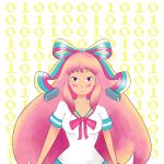 big_breasts breasts giffany gravity_falls pink_eyes pink_hair school_uniform solo