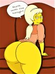 ass bottomless dat_ass lurleen_lumpkin no_panties the_simpsons thighs