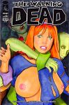  big_breasts breasts breasts_out comic_cover daphne_blake image_comics kez-the-artist monster nipples scooby-doo the_walking_dead torn_clothes zombie 