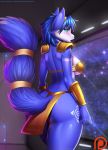 alluring big_breasts bikini_armor doomthewolf fox furry krystal star_fox