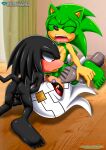  black_fur blush closed_eyes dr._finitevus eyes_half_open fellatio gold_eyes green_fur half-closed_eyes mobius_unleashed oral palcomix red_eyes scourge_the_hedgehog sega sonic_(series) sonic_*(series) sonic_the_hedgehog_(series) spectre_the_echidna sucking sucking_testicles threesome white_fur yaoi 