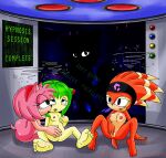 amy_rose breasts cosmo_the_seedrian empty_eyes female_only femdom femsub fiona_fox firemario86 fox_girl furry monster_girl plant_girl shade_the_echidna sonic_the_hedgehog_(series)