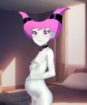 breasts dc_comics female jinx nude panzer pregnant pregnant_belly standing tagme teen_titans