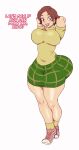 ass big_ass big_breasts breasts brown_eyes brown_hair brown_skin chalkzone jay-marvel no_glasses penny_sanchez